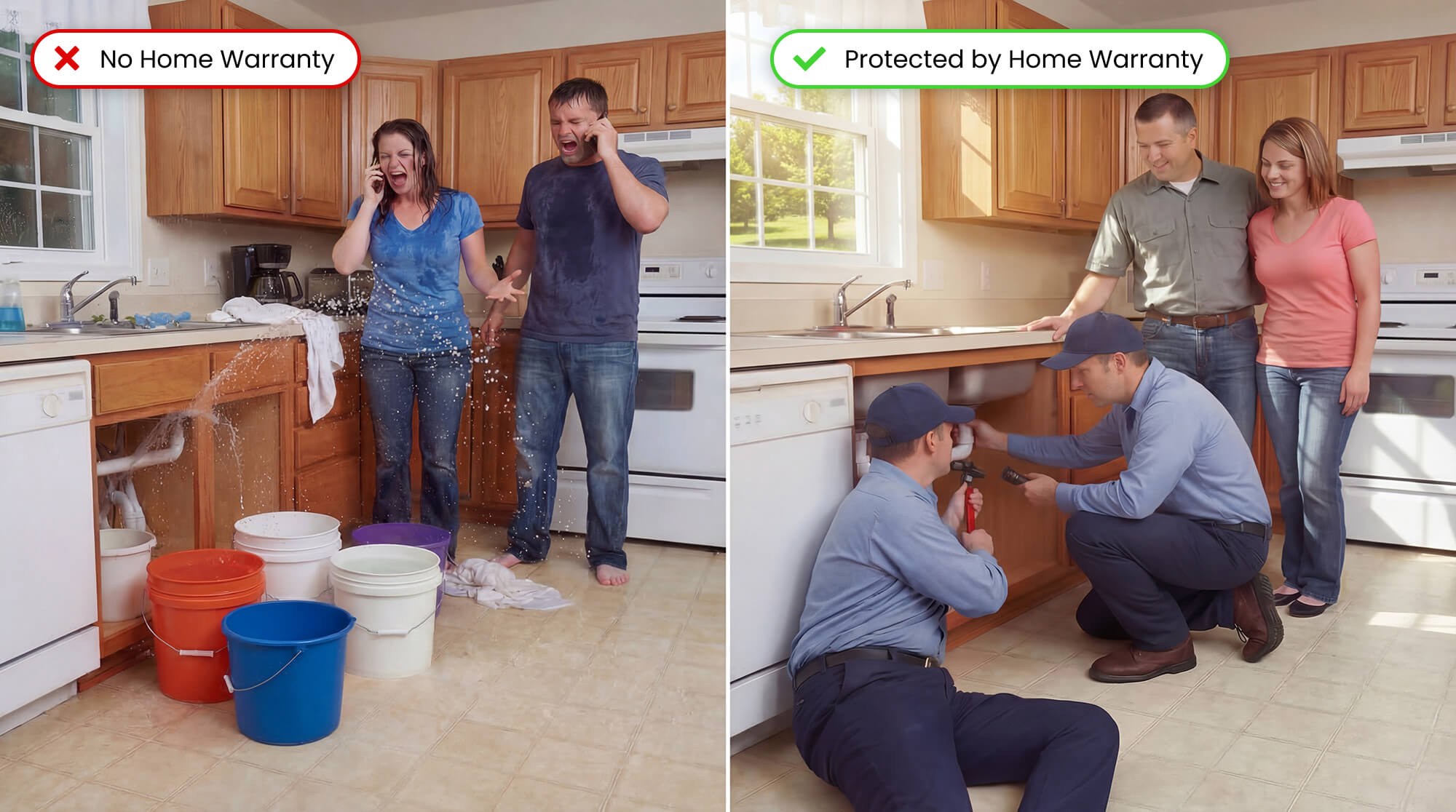 Home warranty protection — before and after